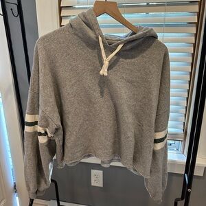 AE varsity cropped hoodie